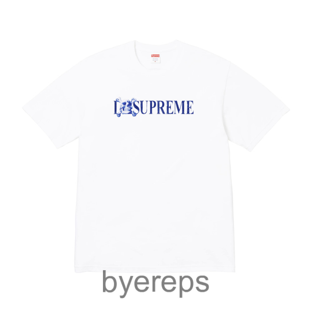 Supreme skull logo tee