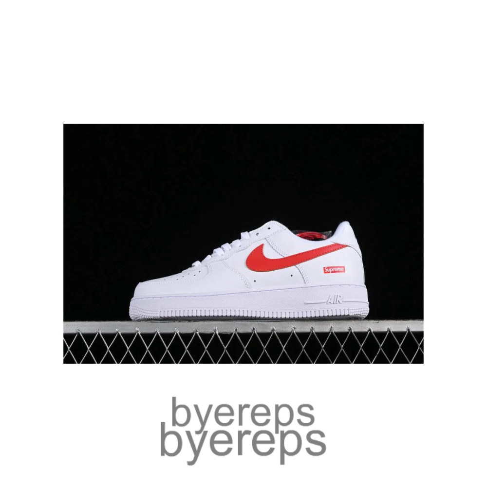Supreme X Air Force 1 Low Box Logo Speed Red Shanghai Exclusive