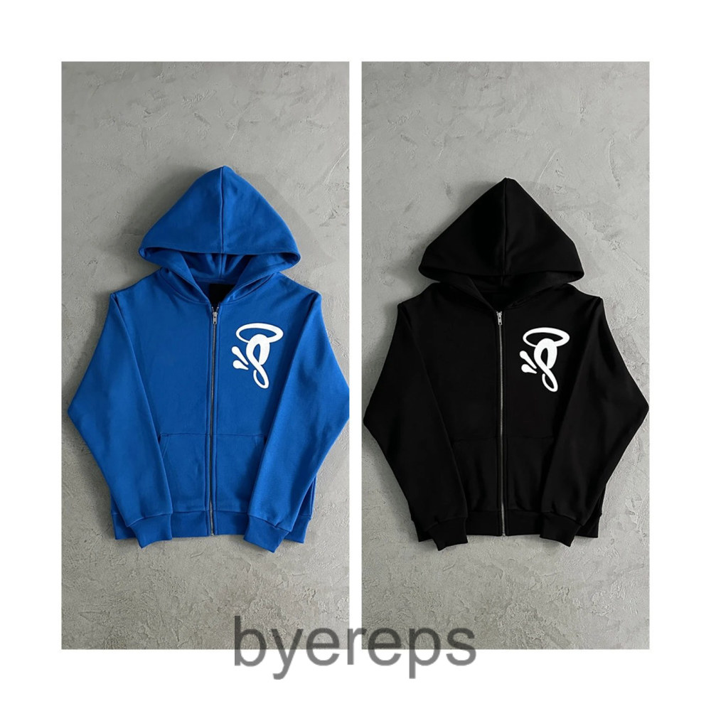 Syna Zip Hoodie in Blue cw