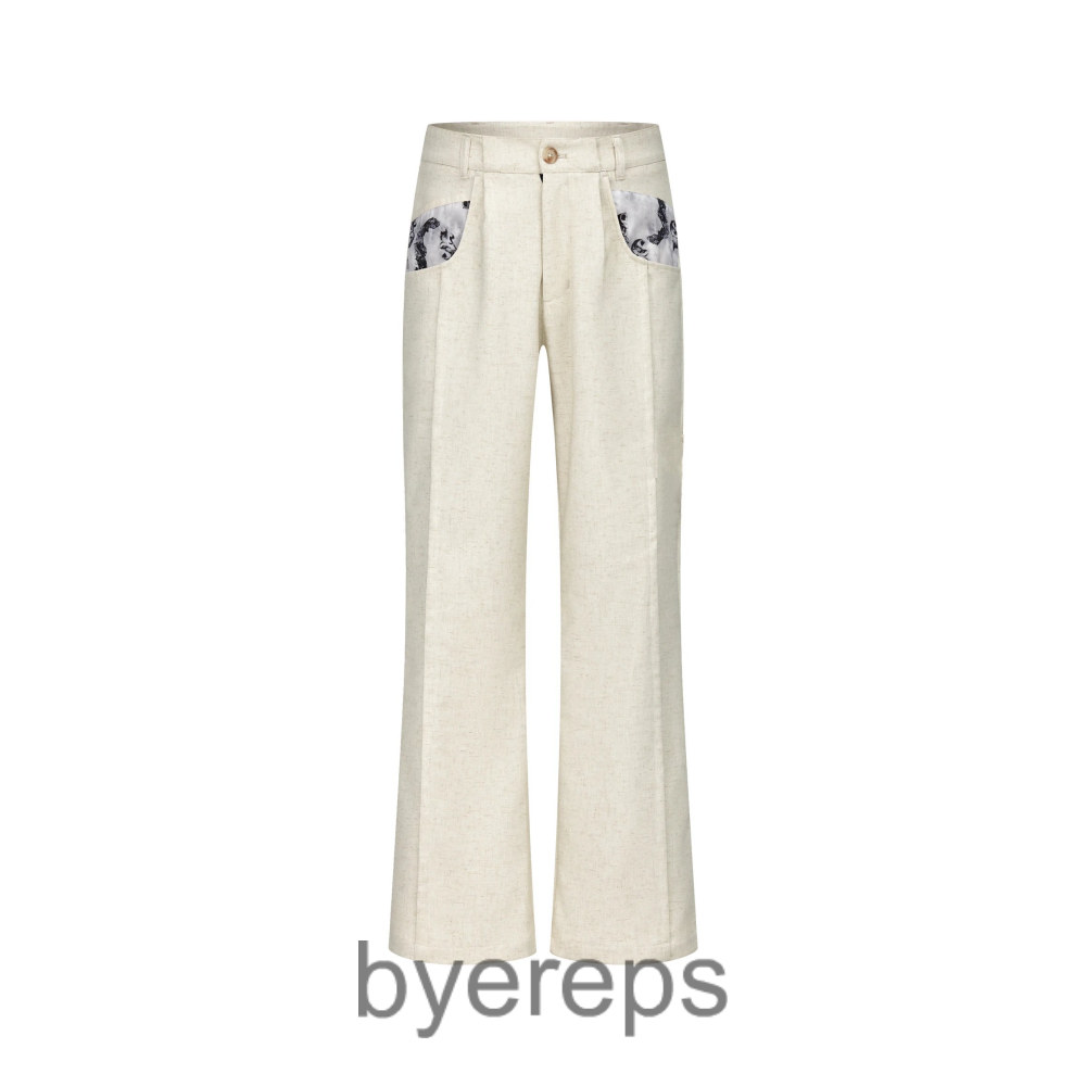 Taichiism Linen Palace Flower pants