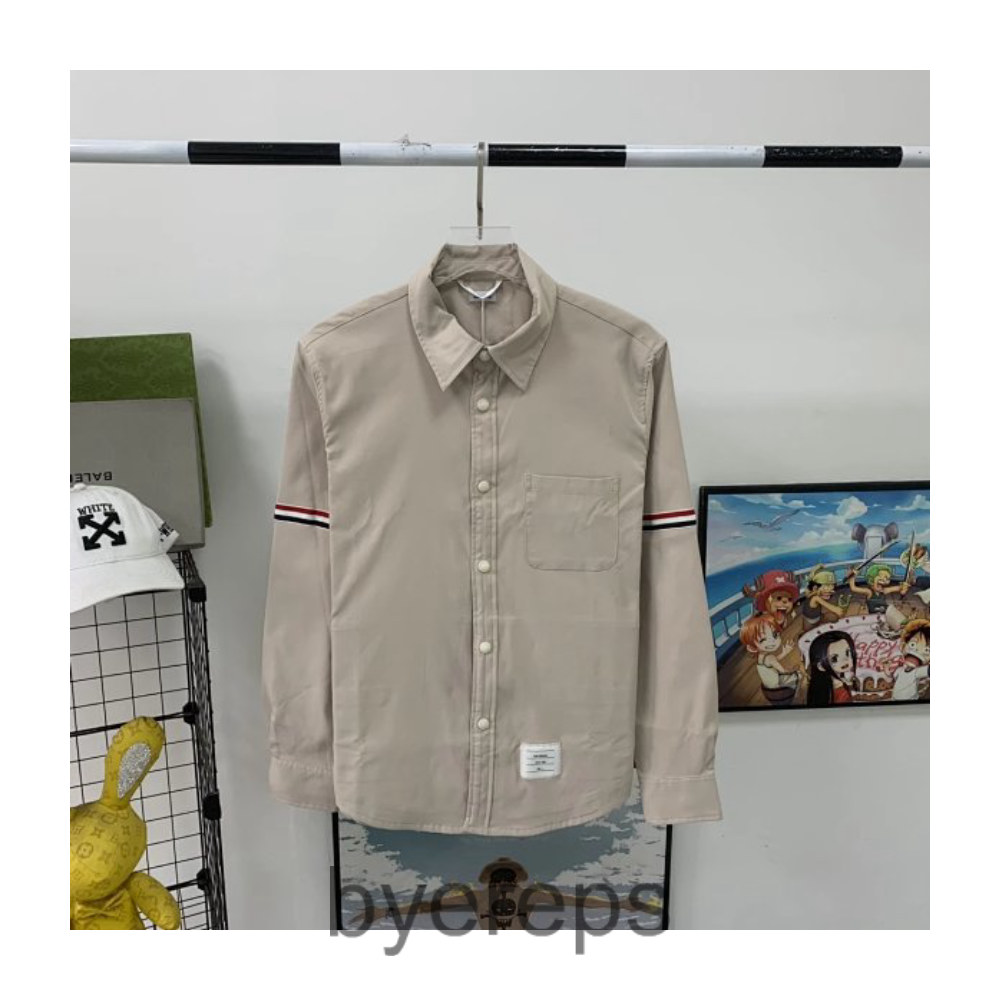 TB Double Sleeve Ribbon Men and Women Couple Star Shirt