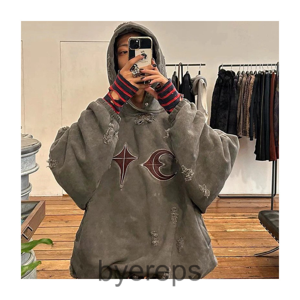 Unbranded Thug Club Distressed Hoodie — photo 3 of 4