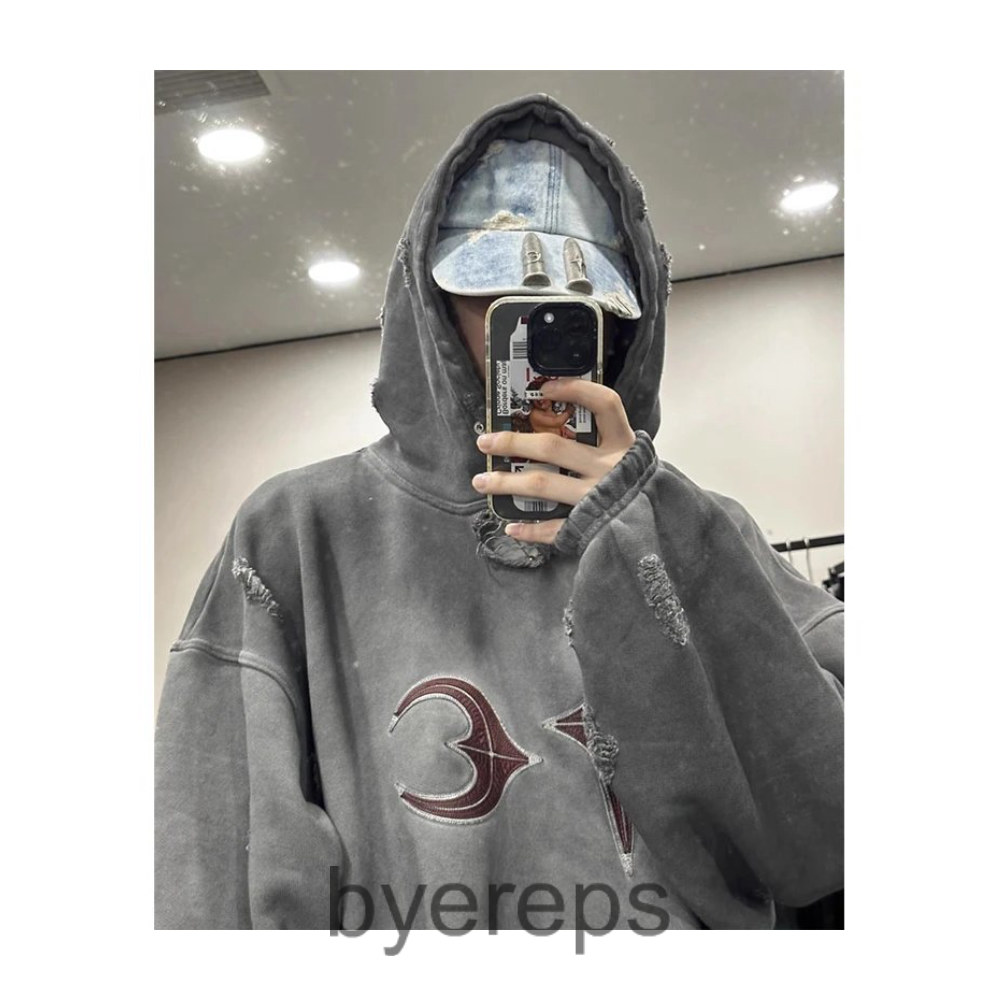 Unbranded Thug Club Distressed Hoodie — photo 4 of 4