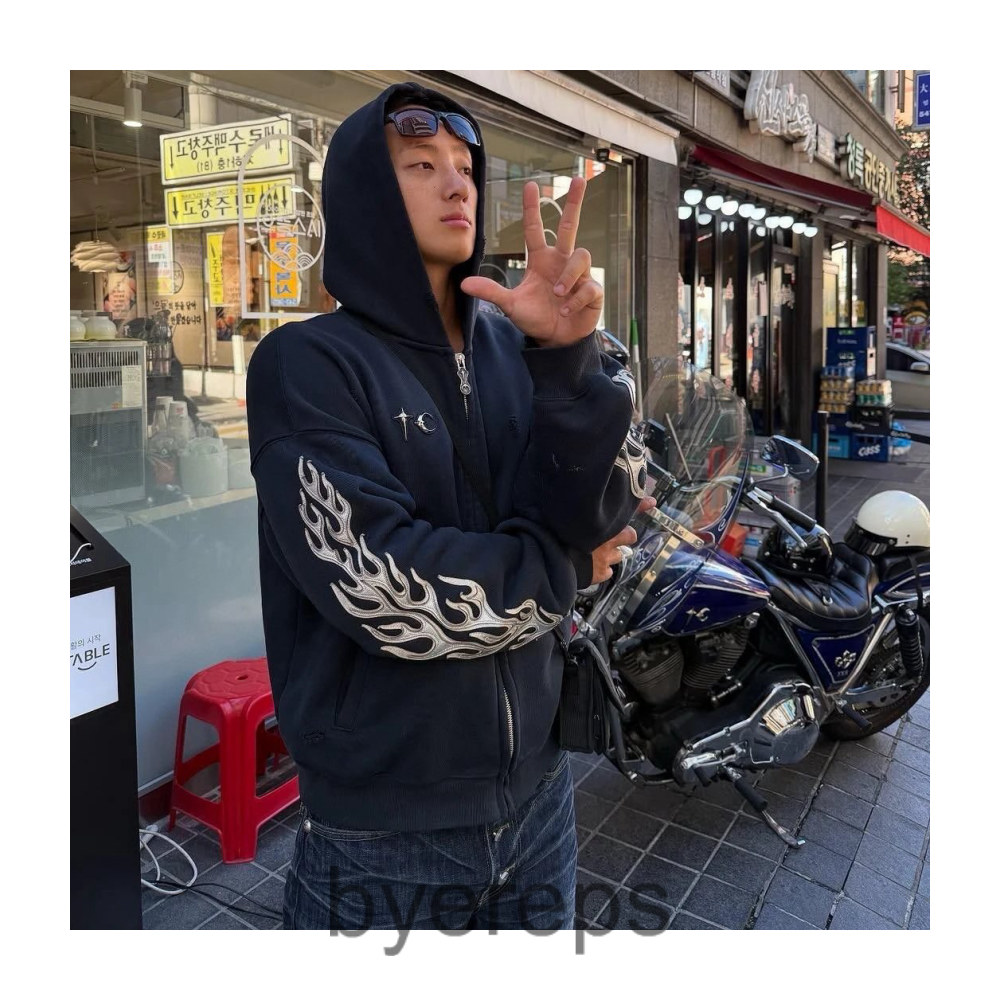 Unbranded Thug CLub Flame Hoodie — photo 4 of 4