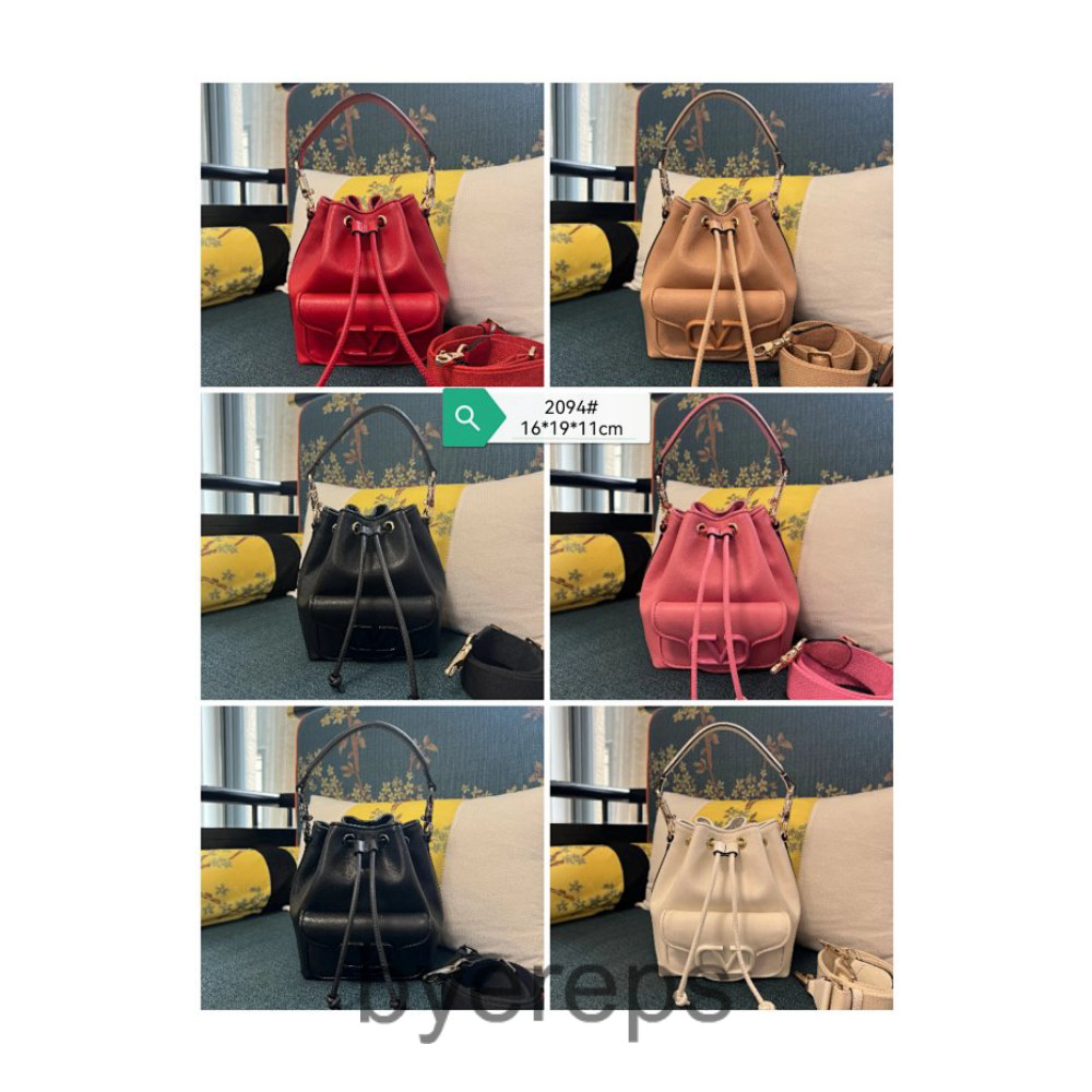 Top Original Model: 2094 GARAVANI LOC Calfskin Bucket Bag
