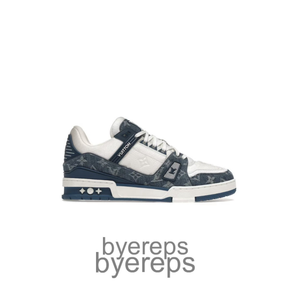 Trainer Monogram Denim White Blue