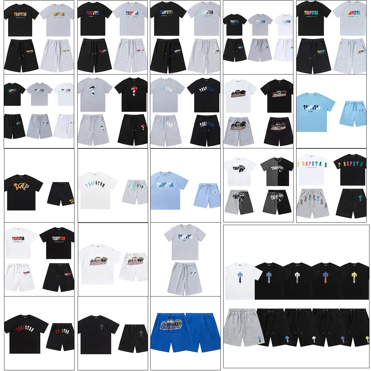 Trapstar T-Shirt and Shorts Set Collection