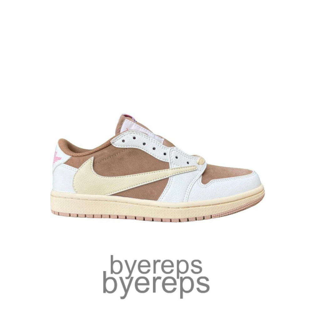 Travis Scott Jordan 1 Low OG White/Light Khaki
