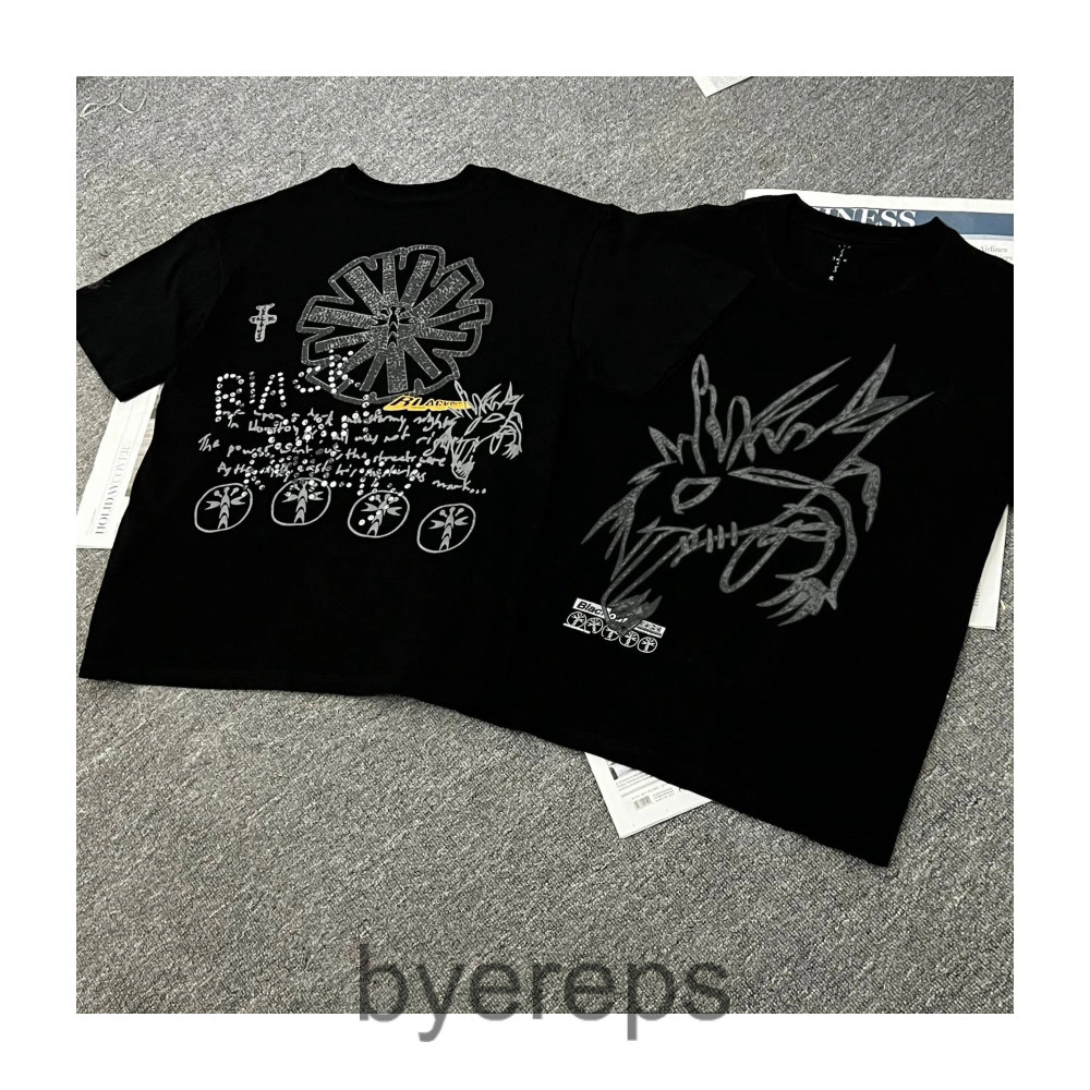 Travis scott tee glows in dark