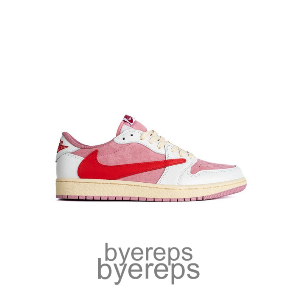 Travis Scott X Air Jordan 1 Low OG Sail/Pink/Red