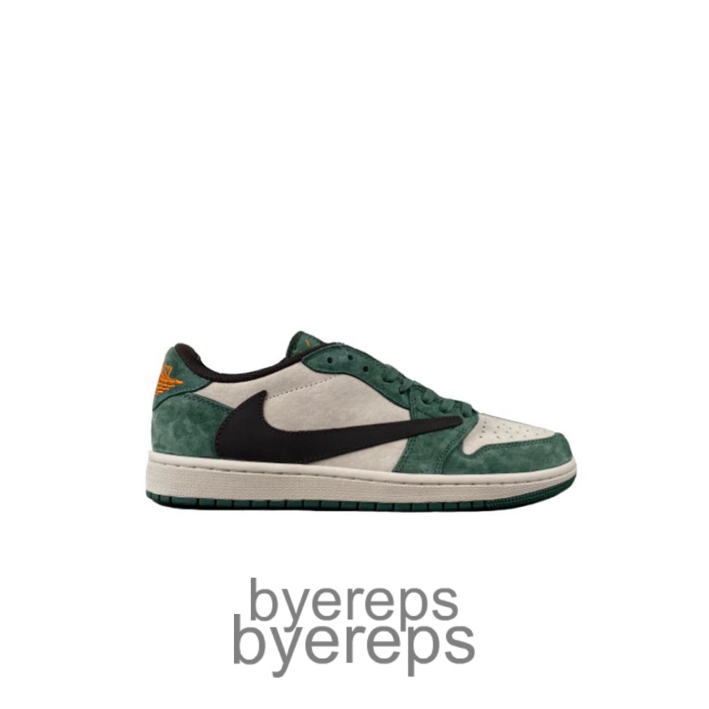 Travis Scott X Air Jordan 1 Low White Green