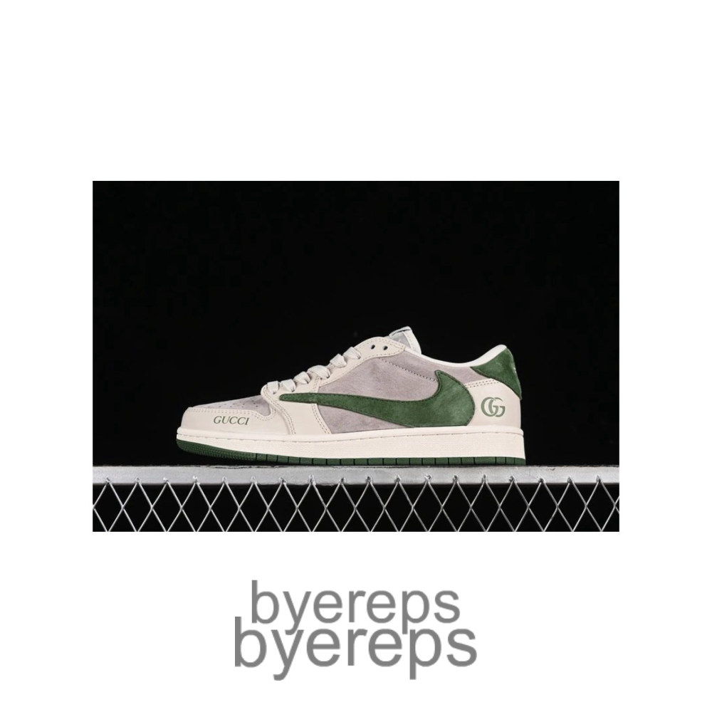 Travis Scott X Fragment Design X Air Jordan 1 Low OG Sp Off White/Green/Grey