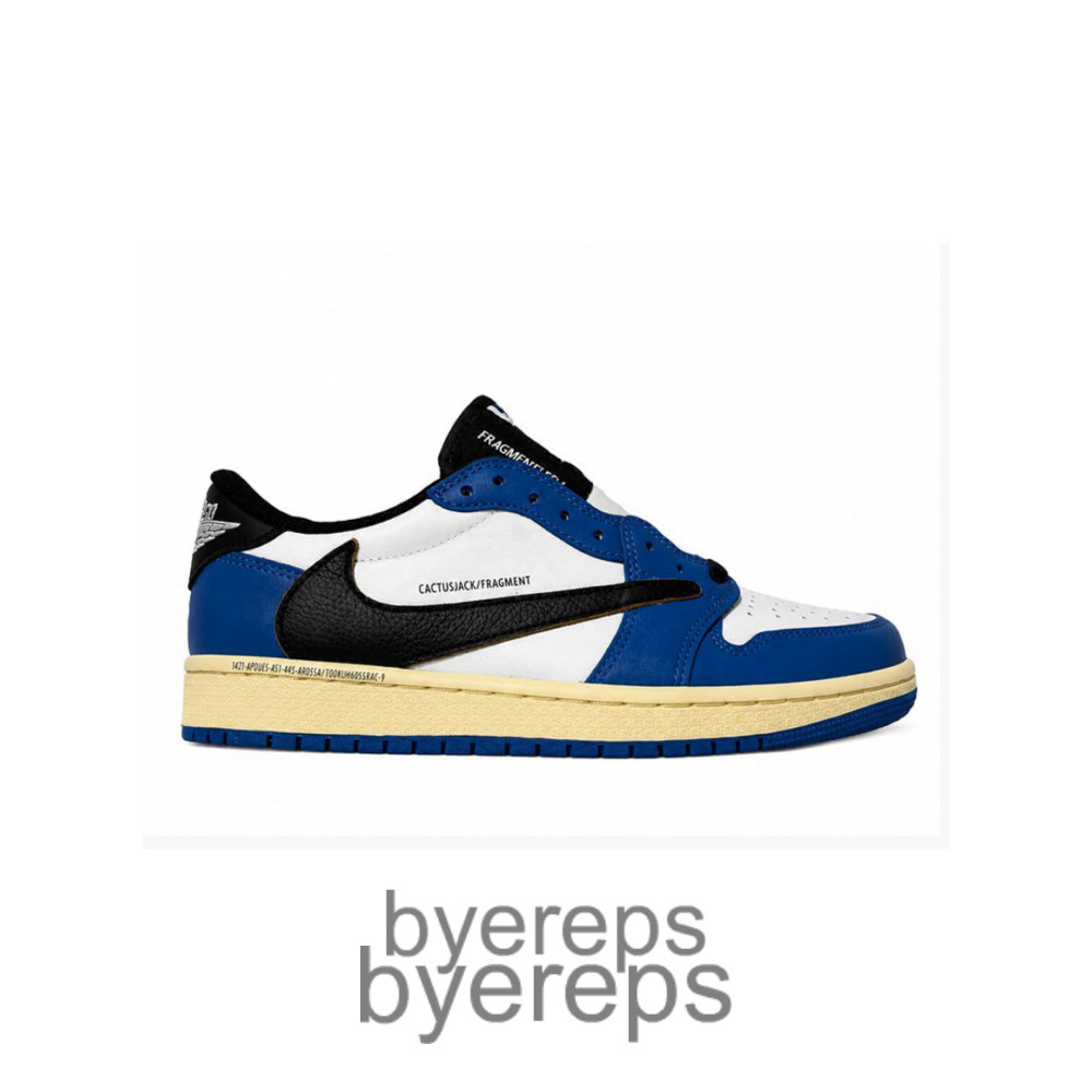 Travis Scott X Jordan 1 Low OG Sp Fragment Blue White