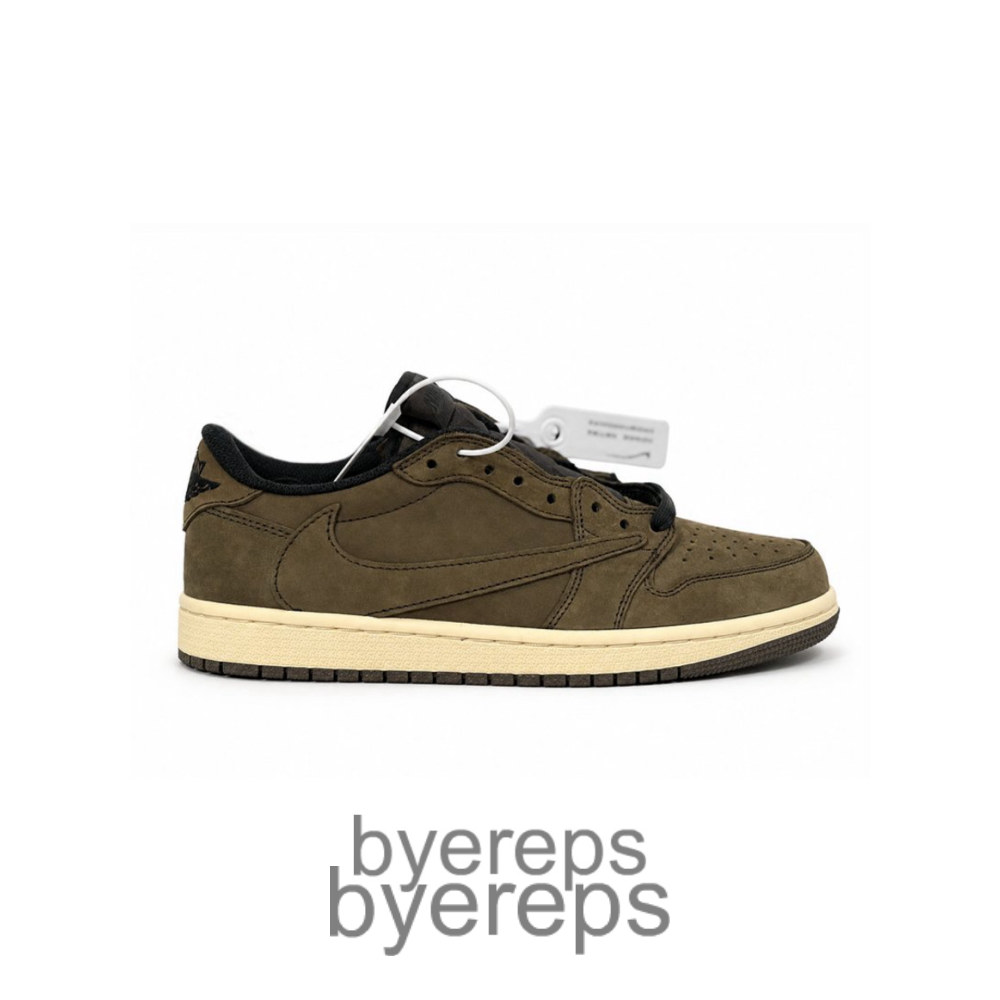 Travis Scott X Jordan 1 Low Velvet Brown/Dark Mocha Sail