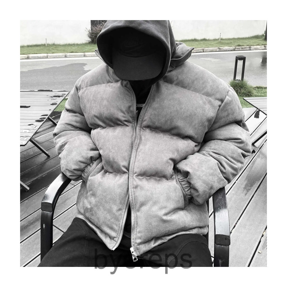 Unbranded light wash puffer