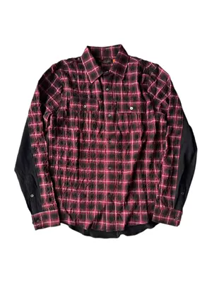 Undecover Red Plaid Shirt