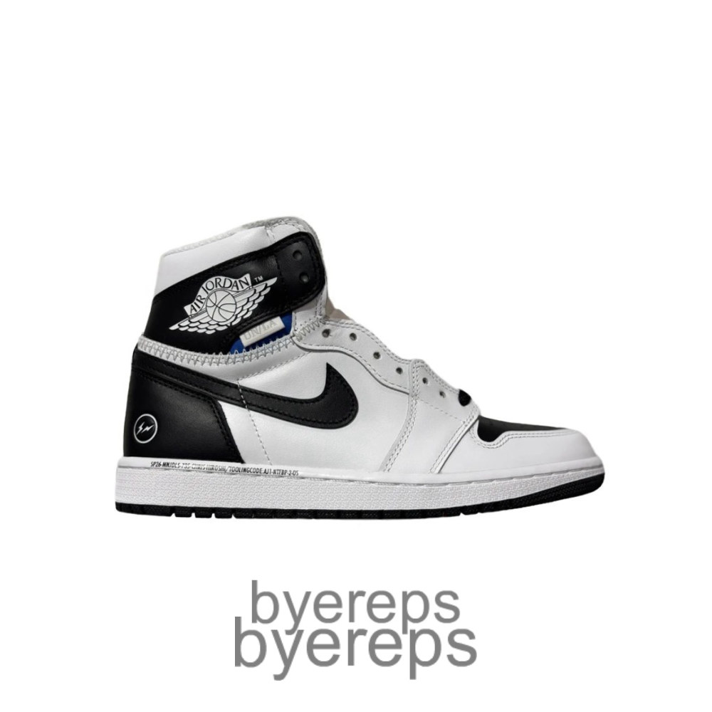 Union La X Fragment Design X Air Jordan 1 White/Black