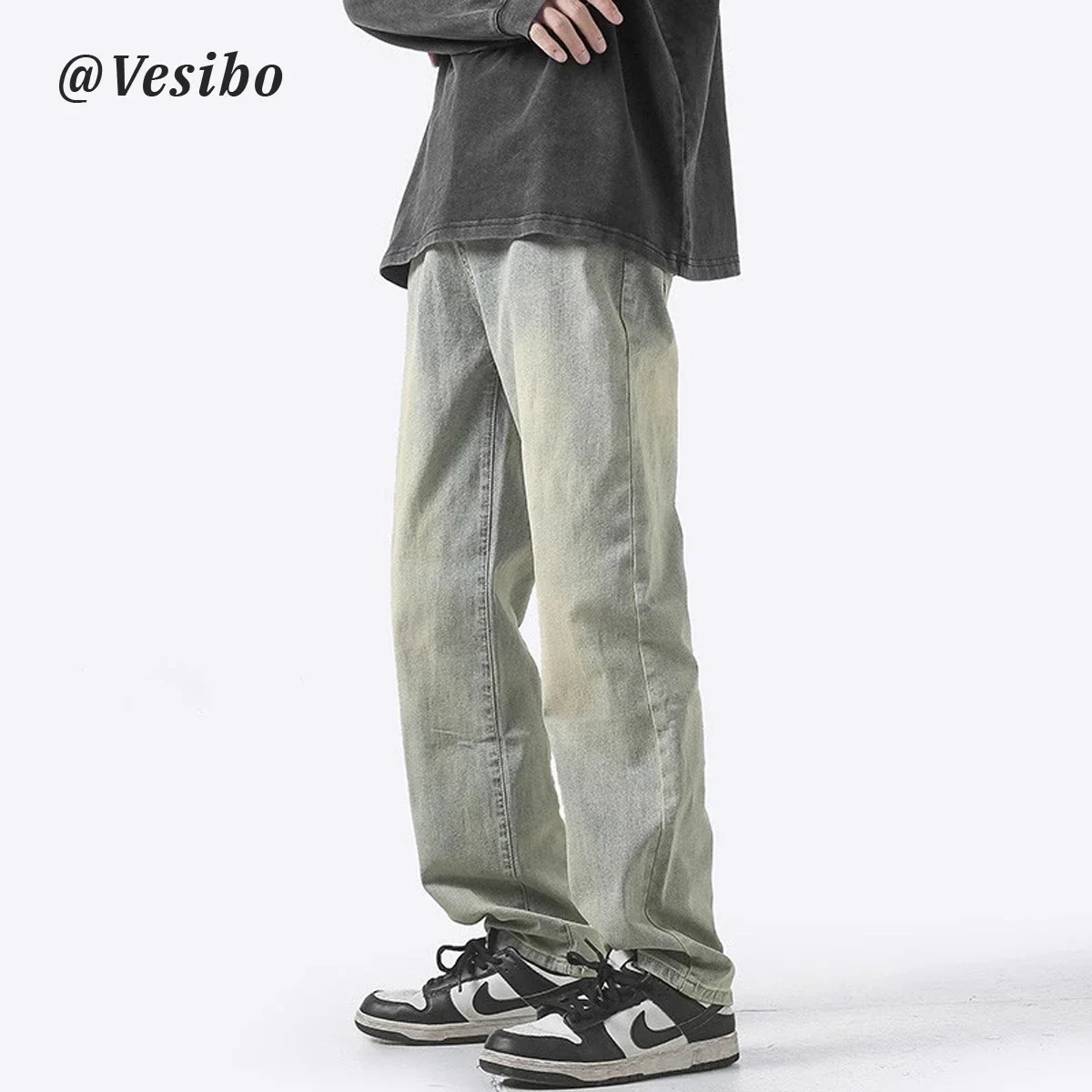 Vesibo Vintage Washed Jeans
