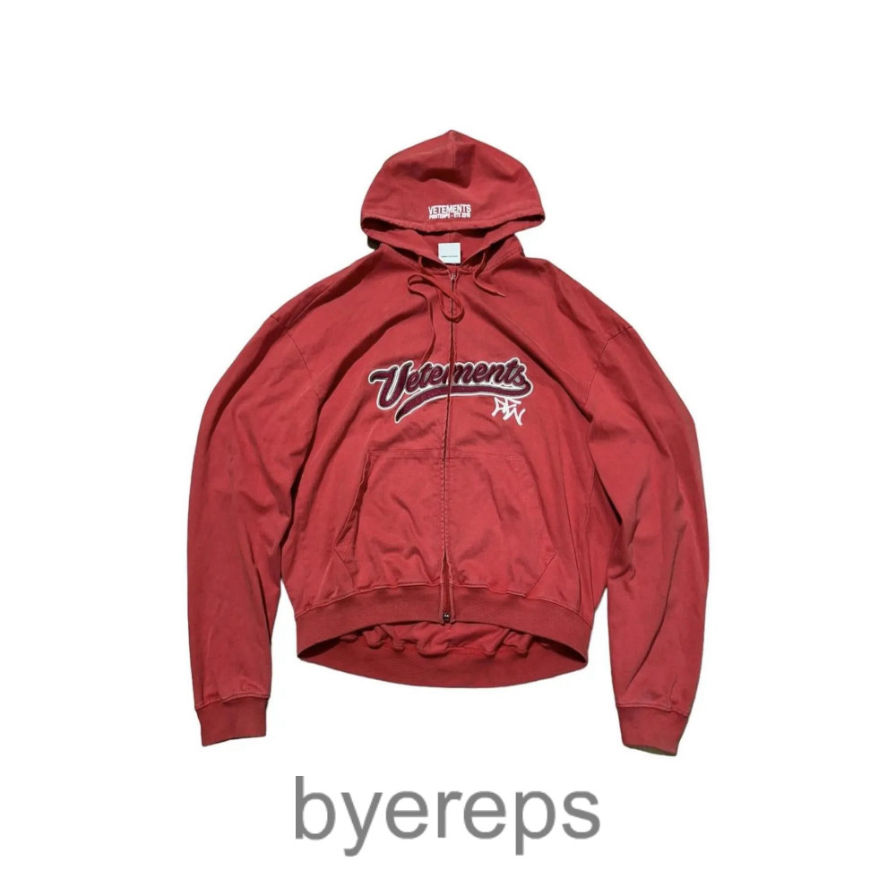 Vetements Red Bro Zip