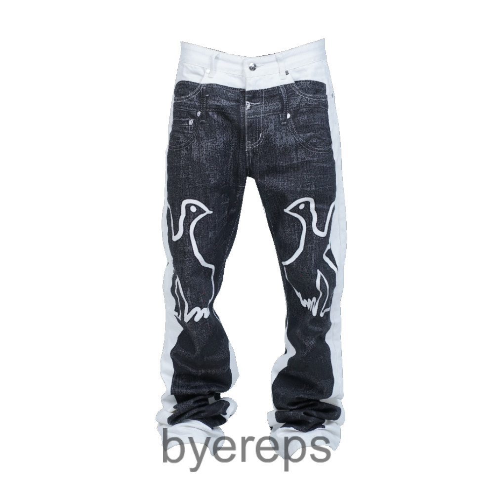 Vinkid trompe-l'oeuil peace denim
