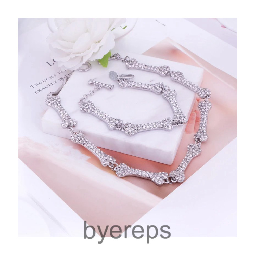 Vivienne Westwood Diamond Bone Necklace