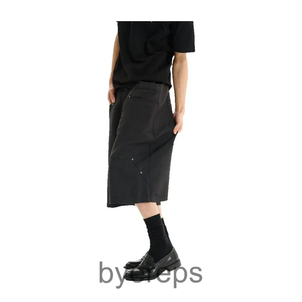 Wanna Lab Double waisted Jacquard shorts
