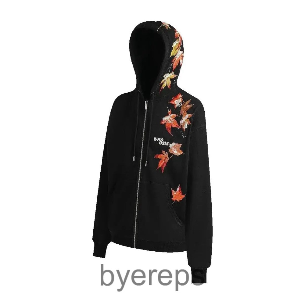 Whoosis embroiedered zip-up