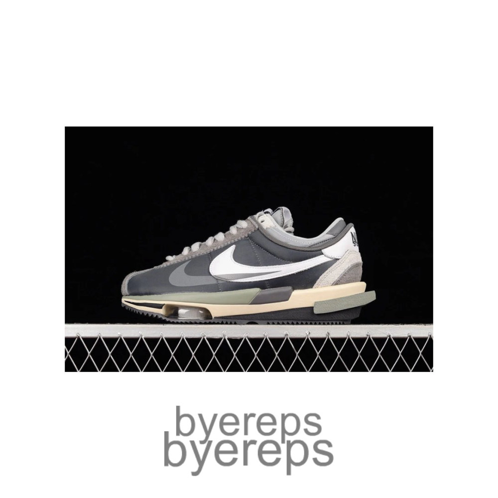 Zoom Cortez 4.0 X Sacai Black/Dark Grey/White