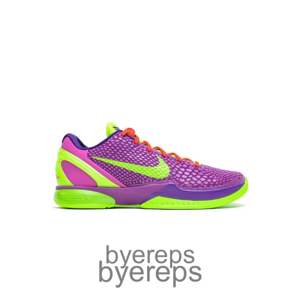 Zoom Kobe 6 Pe Cheetah Purple Green